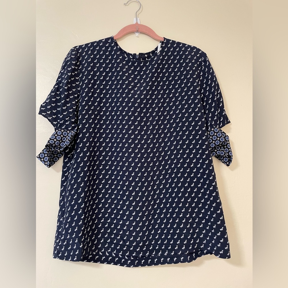 Blue Stella McCartney top with dogs